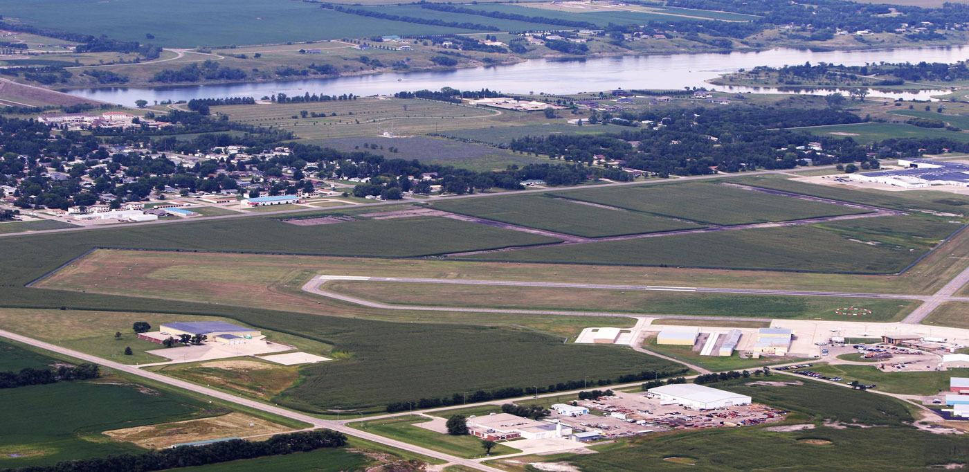 industrial park aerial view