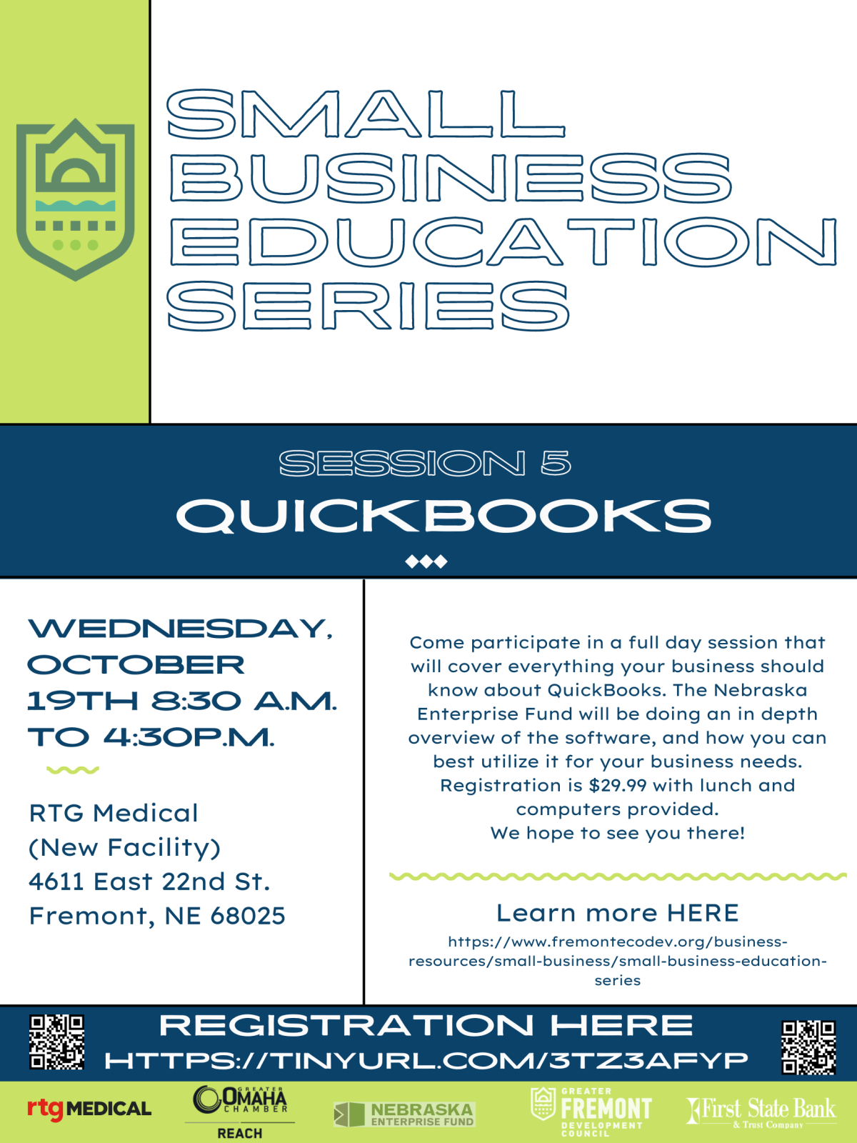 Session 5 of the Greater Fremont Development Council’s Small Business Education Series is on Wednesday, October 19 Photo