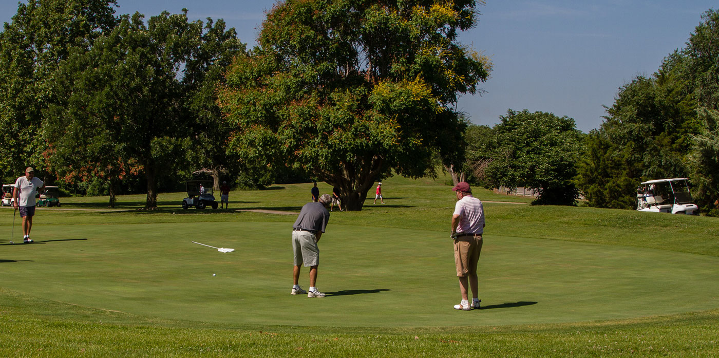 players on a golf course